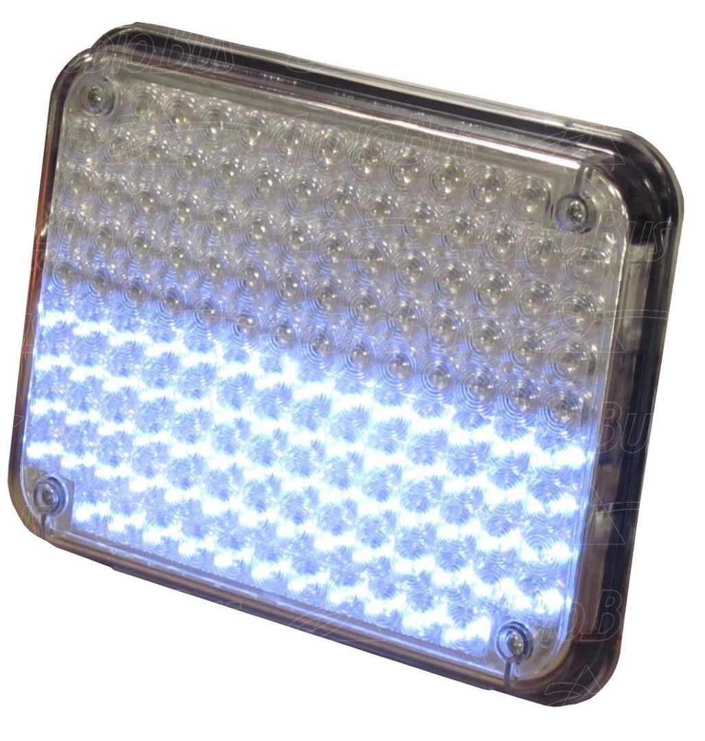 PILOTO LED LATERAL EMERGENCIA DOBLE BLANCO 12V TRASPARENTE