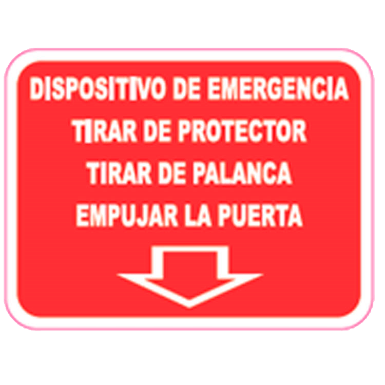 ADHESIVO DISPOSITIVO EMERGENCIAS 65x50mm