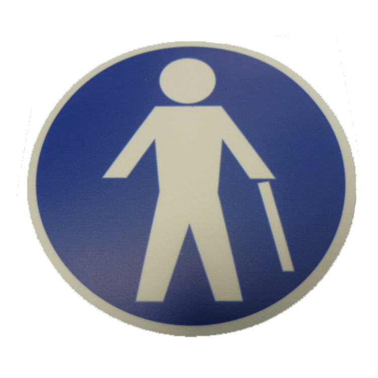 ADHESIVO PLAZA MOVILIDAD REDUCIDA Ø 130mm