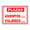 ADHESIVO PLAZAS 43x32mm