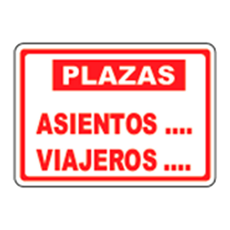ADHESIVO PLAZAS 43x32mm