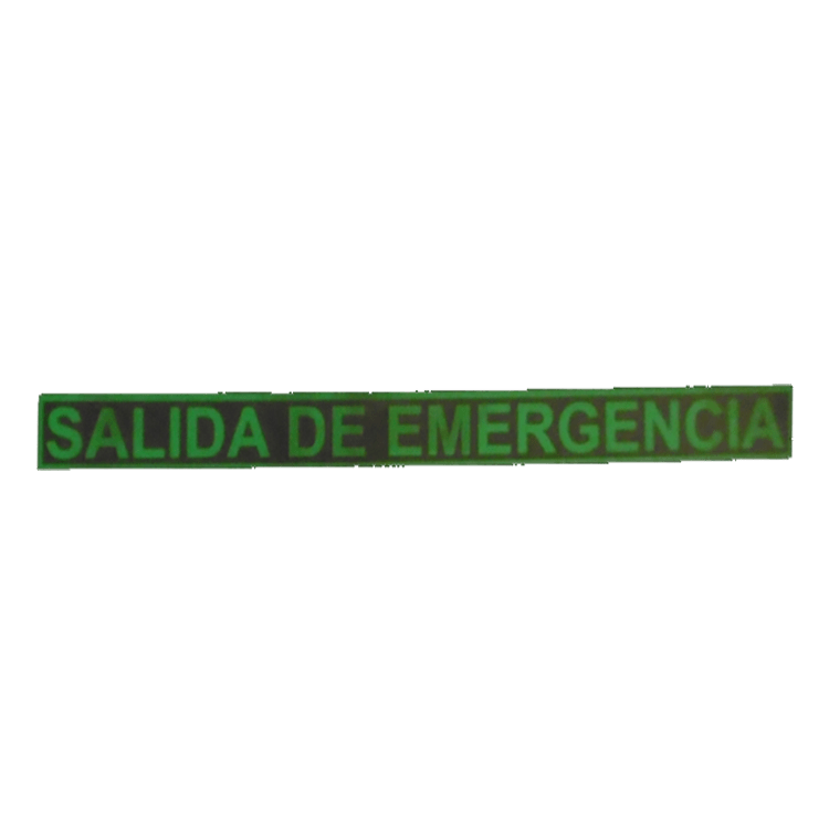 ADHESIVO SALIDA DE EMERGENCIA FOTOLUMINISCENTE 445x25mm