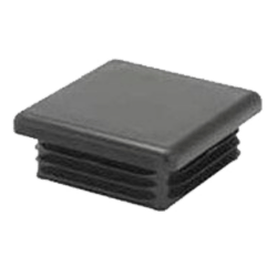 TAPON PARA TUBO CUADRADO NEGRO (INTERIOR 38x38mm)