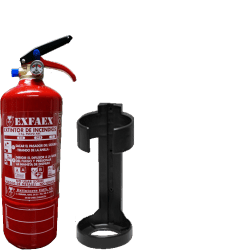 EXTINTOR 2 Kg POLVO ABC 8A-34B-C - INGLES - CON SOPORTE