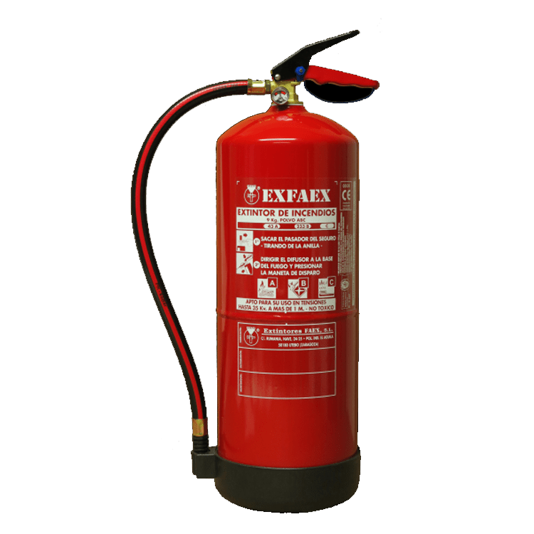 EXTINTOR 9 Kg POLVO ABC 43A-233B-C
