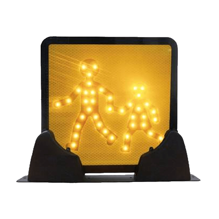 CARTEL ESCOLAR LED 12/24V 250x250mm CON SOPORTE - V10