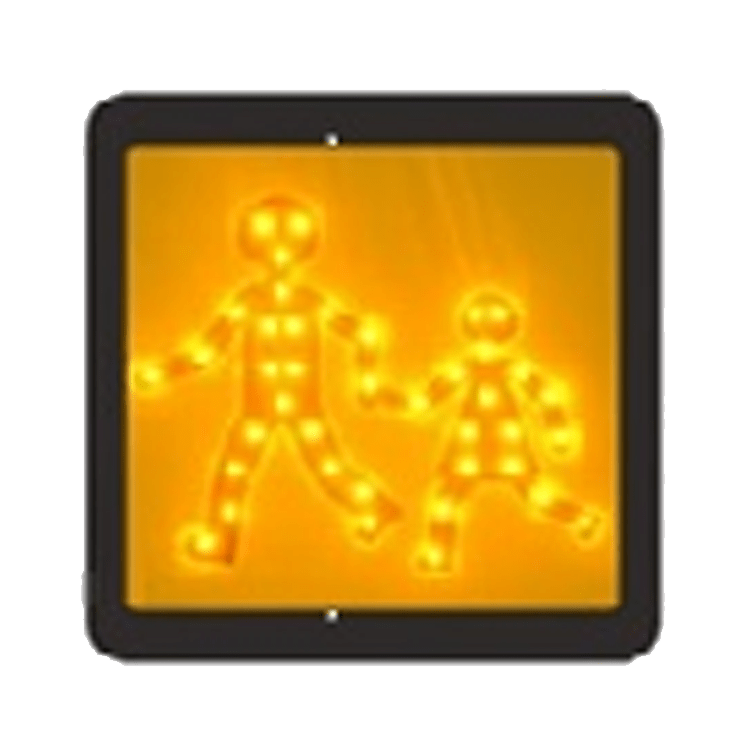 CARTEL ESCOLAR LED 12/24V 250x250mm
