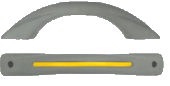 ASA INTERIOR 310mm  GRIS/AMARILLA CURVA