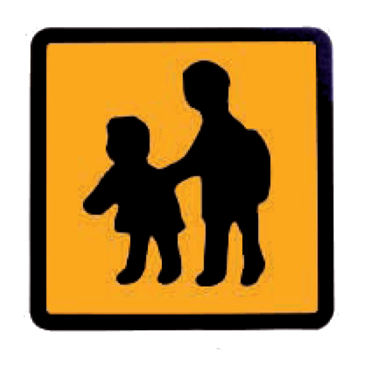 CARTEL ESCOLAR RIGIDO 200x200mm