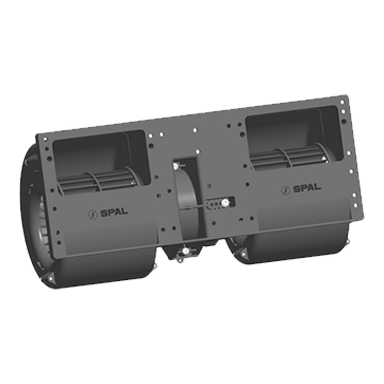 VENTILADOR CENTRIFUGO DOBLE X=A=12V / X=B=24V