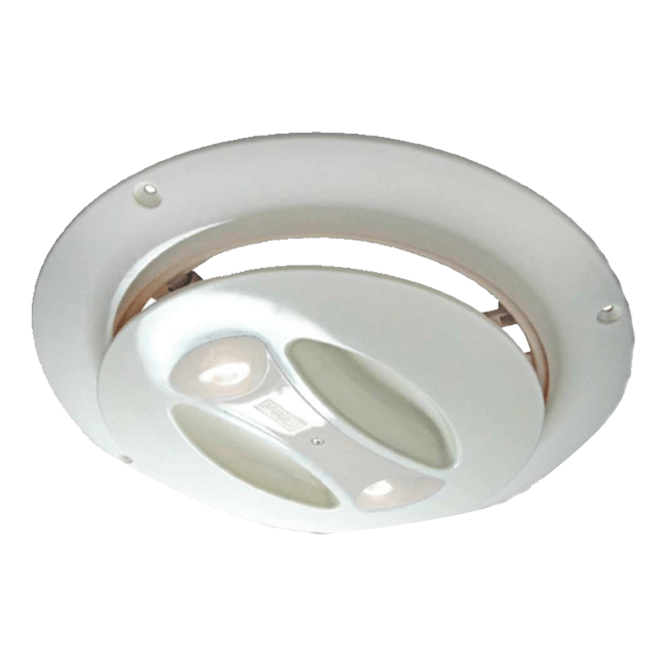 OBTURADOR GIRATORIO BLANCO 280mm C/LUZ 12V