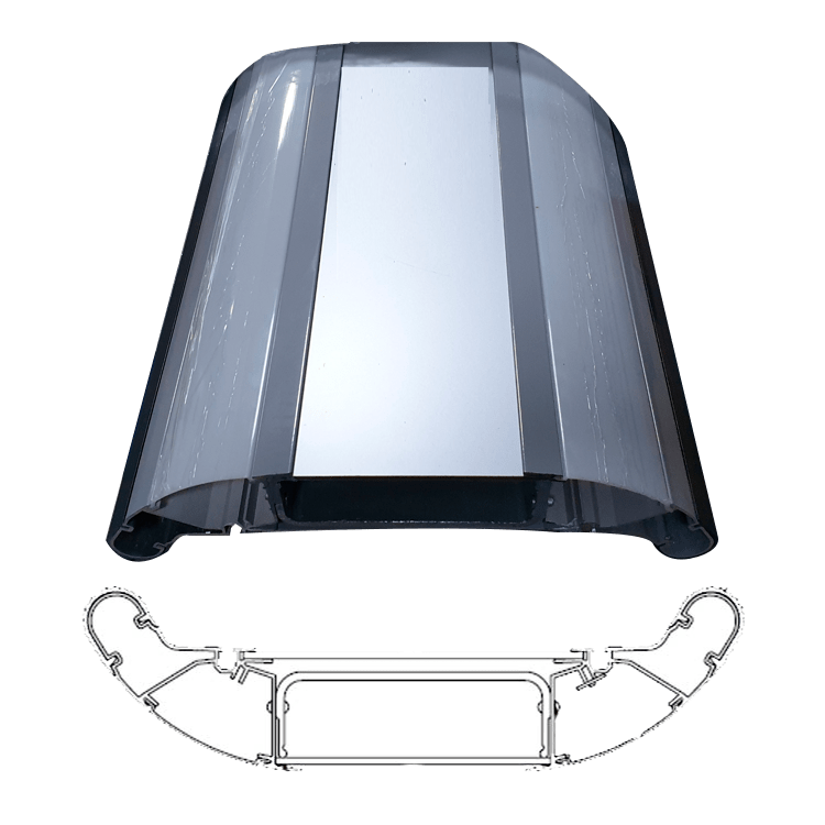 PORTAPAQUETES CON ILUMINACION SIN MULTISET- XX=12V / 24V - PRECIO POR METRO