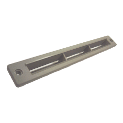 DIFUSOR AIRE 245x33mm. GRIS RAL 7037