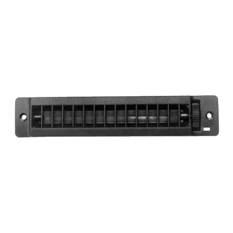 DIFUSOR AIRE OBTURABLE 201x44mm. NEGRO