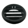 DIFUSOR AIRE REDONDO 66/55mm. NEGRO - REJILLA