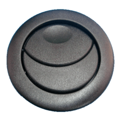 DIFUSOR AIRE REDONDO 62mm NEGRO