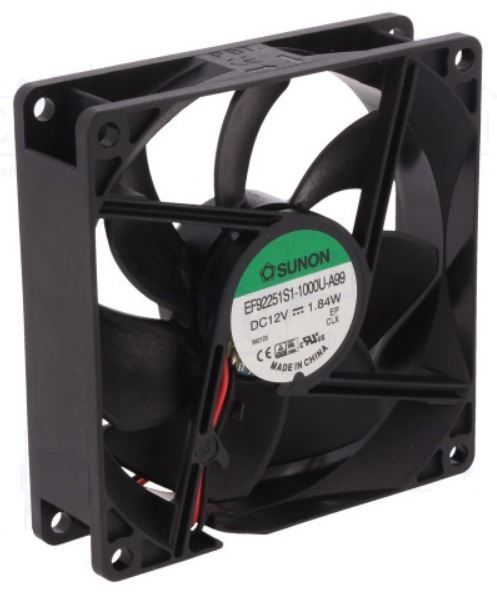 VENTILADOR 12V-92x92x25mm SUNON - 51,5CFM SLEEVE