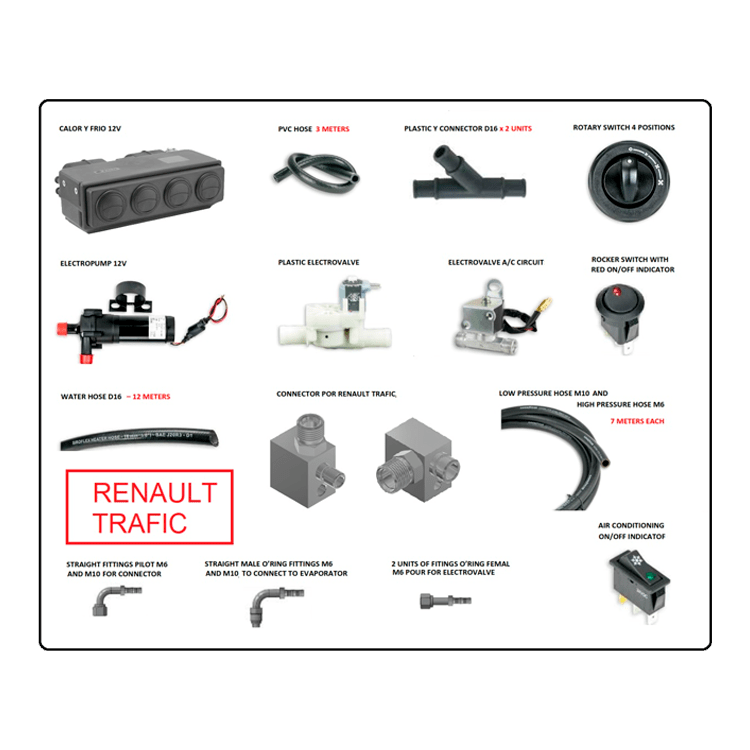 KIT A/A-CALEFACCION 12V - RENAULT TRAFIC