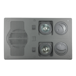 MULTISET DOBLE AIRE LUZ 28V. 2X10W. SIN ALTAVOZ