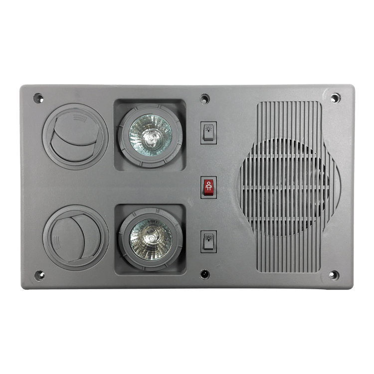 MULTISET DOBLE AIRE LUZ 28V. 2X10W. SIN ALTAVOZ