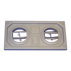 DIFUSOR DOBLE AIRE 183x94mm. GRIS