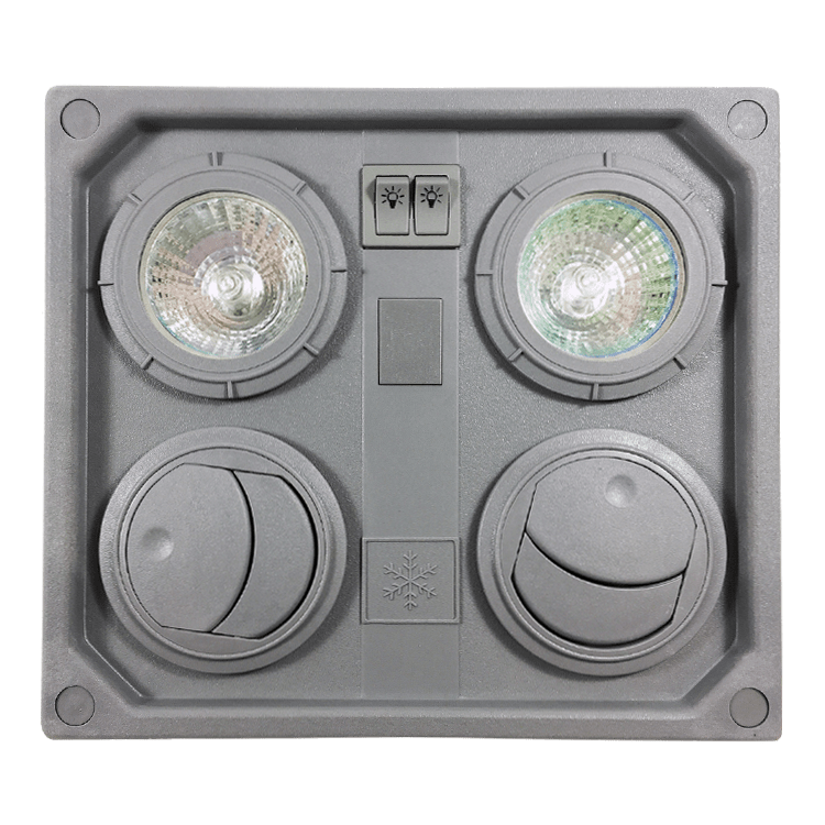 MULTISET DOBLE AIRE LUZ HALOGENO 2x10W - C/INT