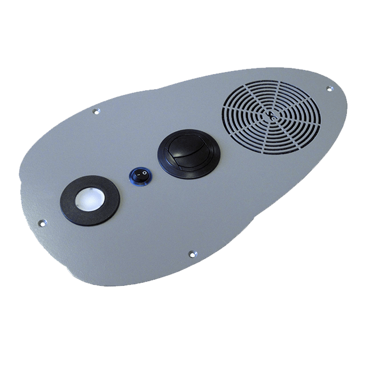 MULTISET AIRE LUZ LED 1,5W - XX=12V / 24V-GRIS - C/INT. Y ALTAVOZ