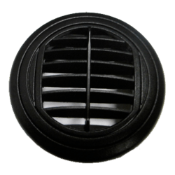 DIFUSOR AIRE REDONDO 84/76mm NEGRO - REJILLA