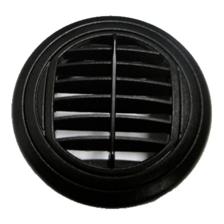 DIFUSOR AIRE REDONDO 84/76mm NEGRO - REJILLA