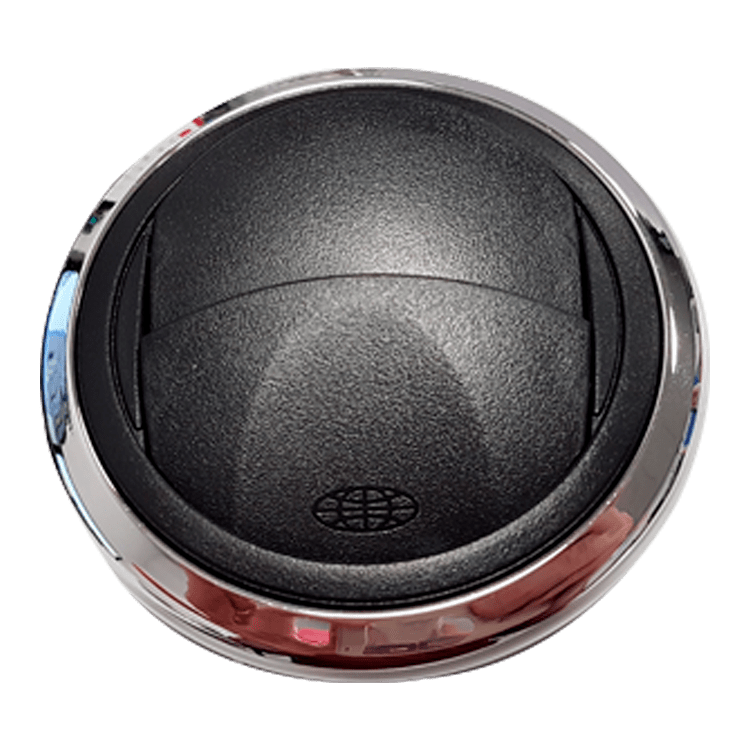 DIFUSOR AIRE REDONDO 84/76mm CROMO/NEGRO