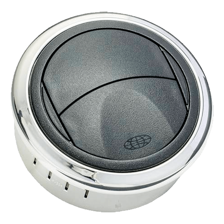 DIFUSOR AIRE REDONDO 84/76mm CROM0/NEGRO - REJILLA