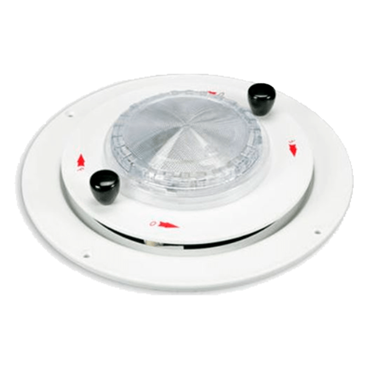 OBTURADOR GIRATORIO BLANCO 282mm C/LUZ 12V