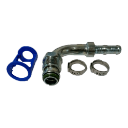 KIT RACORD ACODADO MACHO 90º A/A BAJA