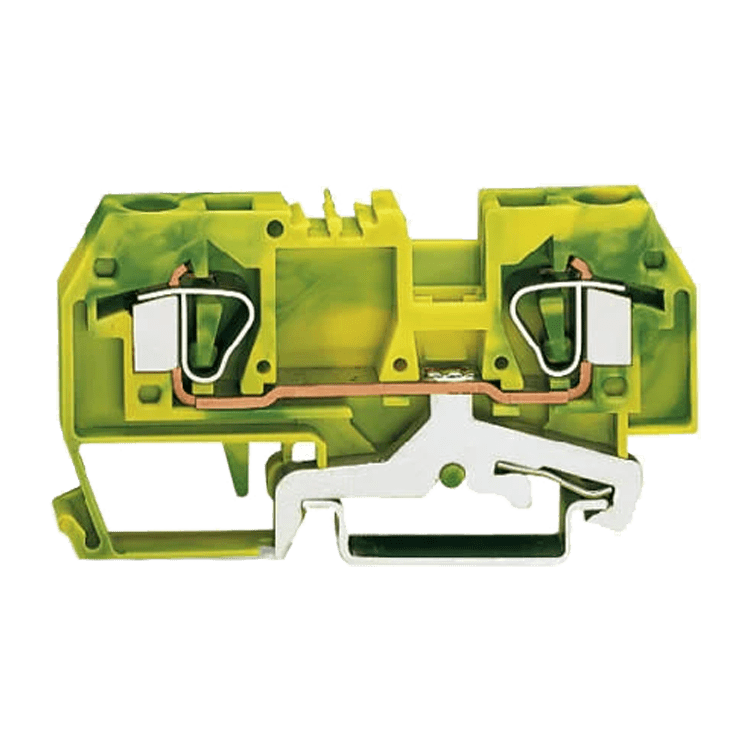 BORNA WAGO DOBLE 6mm VERDE/AMAR
