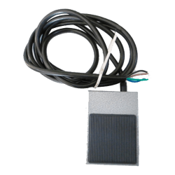 PISON METALICO GRIS/NEGRO CON CABLE 2mts