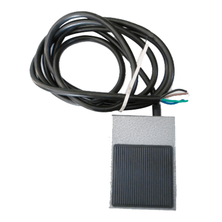 PISON METALICO GRIS/NEGRO CON CABLE 2mts