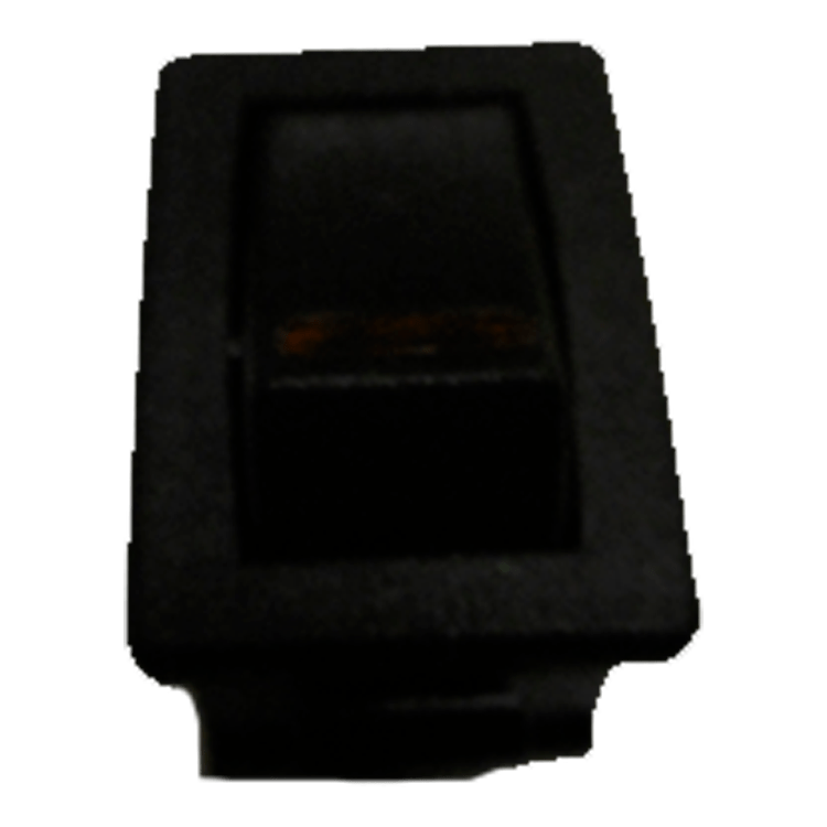 INTERRUPTOR NEGRO CON LED ROJO 12V.