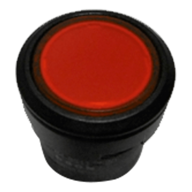 PULSADOR ROJO ILUMINADO 12/24VDC 1NA