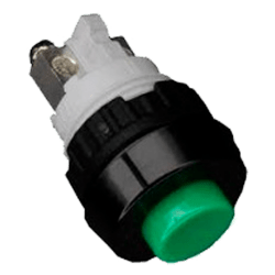 PULSADOR VERDE SPST-NO / TORNILLO