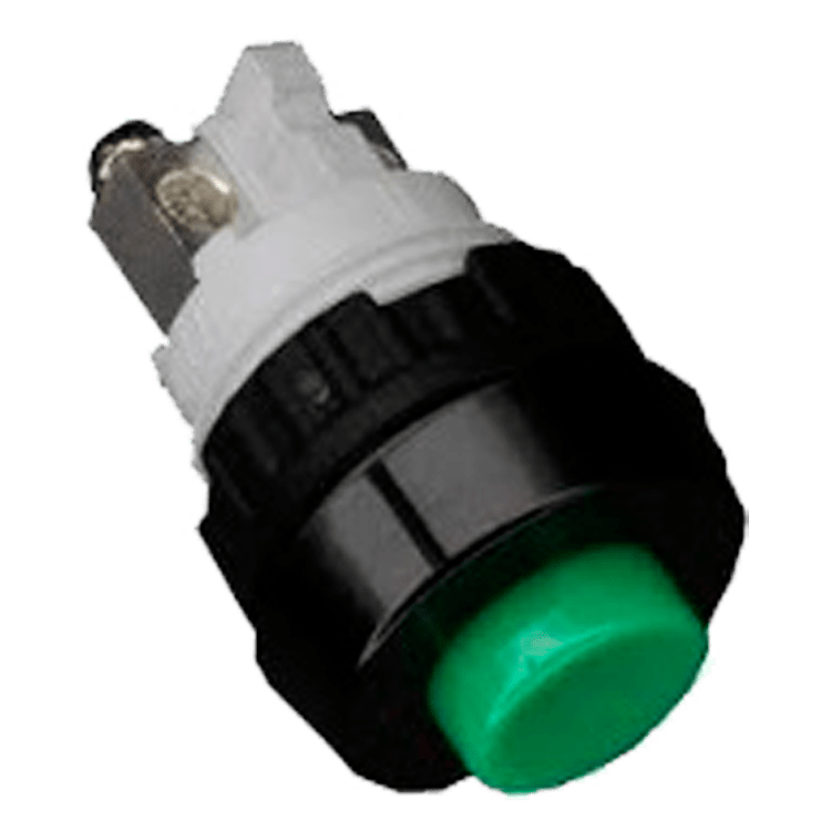 PULSADOR VERDE SPST-NO / TORNILLO