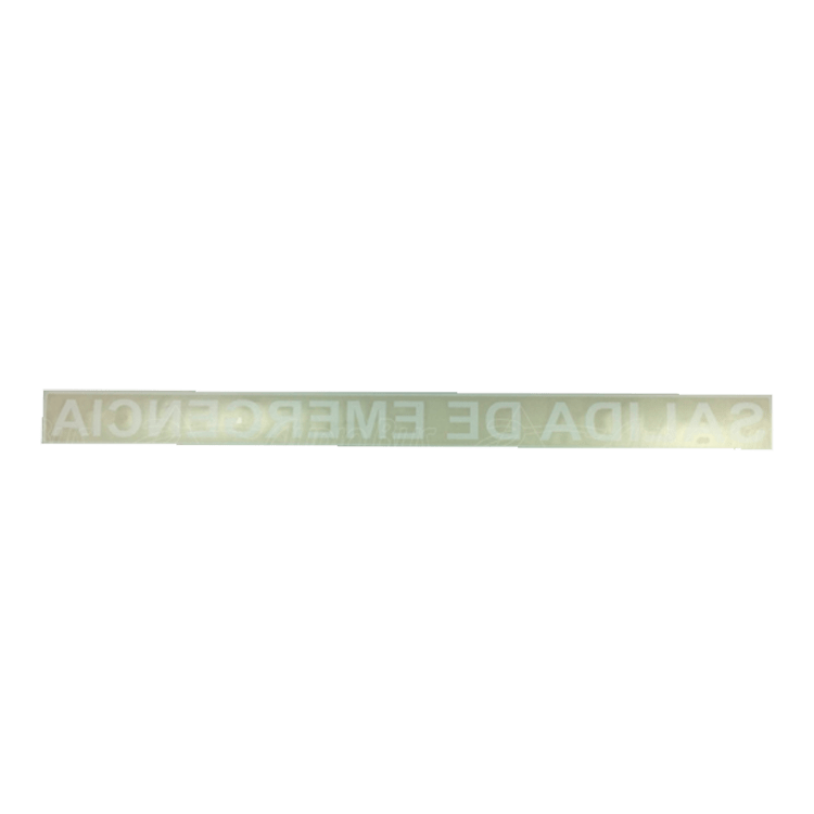 ADHESIVO SALIDA DE EMERGENCIA BLANCO REVERSO 445x25mm
