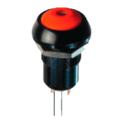 INTERRUPTOR NEGRO SPST IP65 - LED VERDE