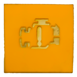 LENTILLA MOTOR AMARILLO - SALPICADERO VDO - MAN - IVECO
