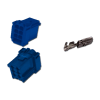 CONECTOR MCP 6 VIAS MACHO AZUL