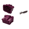 CONECTOR MCP 15 VIAS MACHO LILA