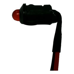 PILOTO LED 24V ROJO - NEGRO PLASTICO