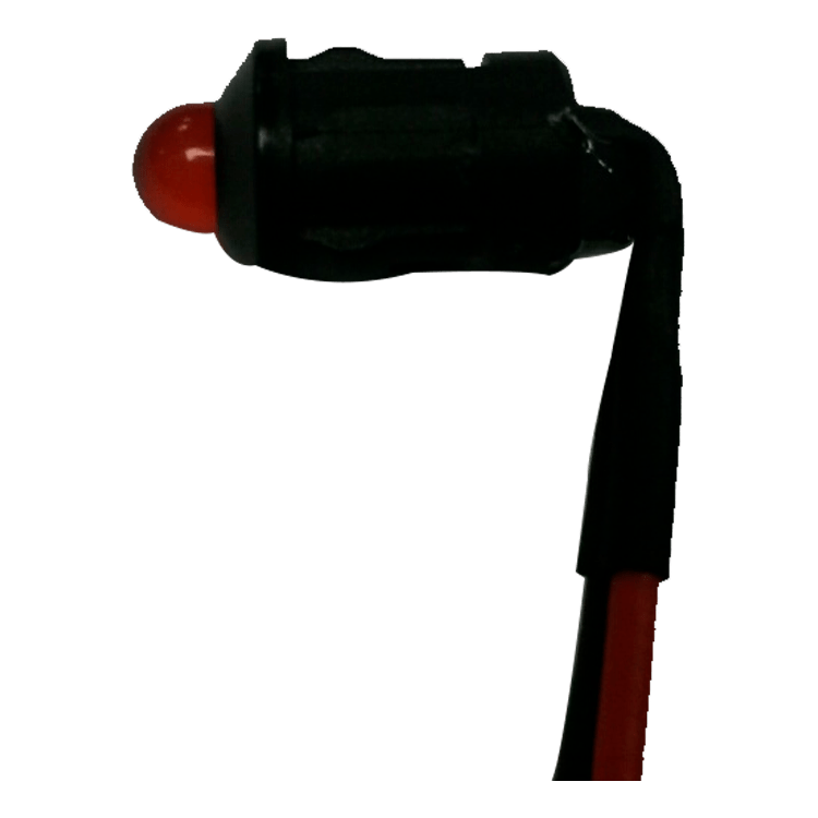PILOTO LED 24V ROJO - NEGRO PLASTICO