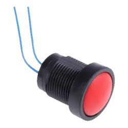 PULSADOR  ROJO IP67 CON CABLE