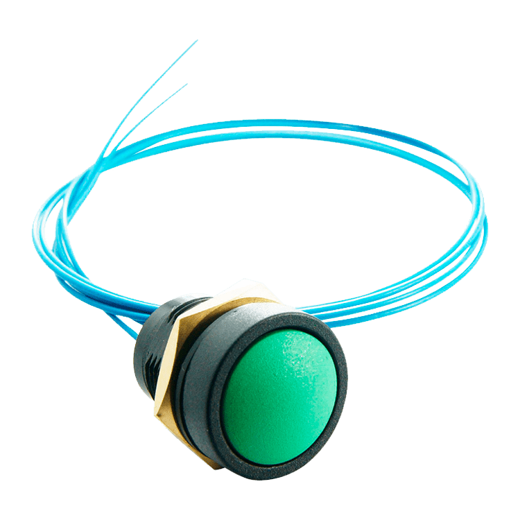 PULSADOR VERDE IP67 CON CABLE