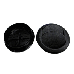 DIFUSOR AIRE REDONDO 63/54,5mm - NEGRO 2 PALAS ORIENTABLE
